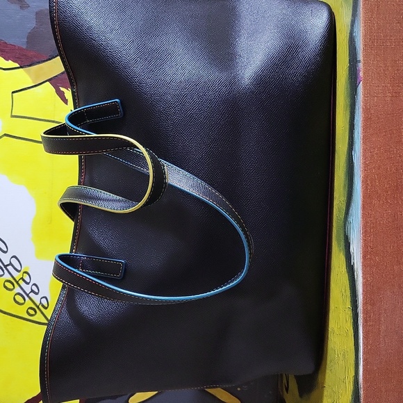 Kurt Geiger Richmond Rainbow Trim Shopper, Large Tote Bag - Picture 7 of 12